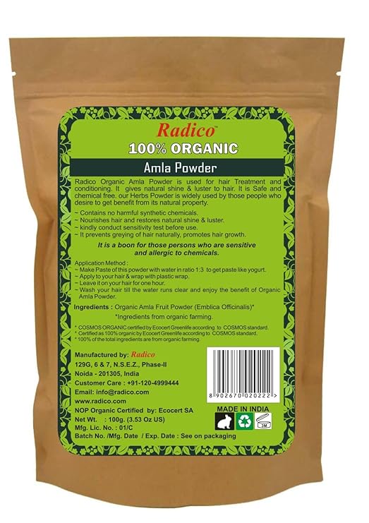 Radico Organic Amla Powder- 100g