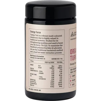 EVOLUTION BOTANICALS Organic Turkey Tail Energy Force 90g