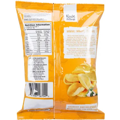 REAL NATURALS Shiitake Mushroom Chips Garlic & Herbs 12x32g
