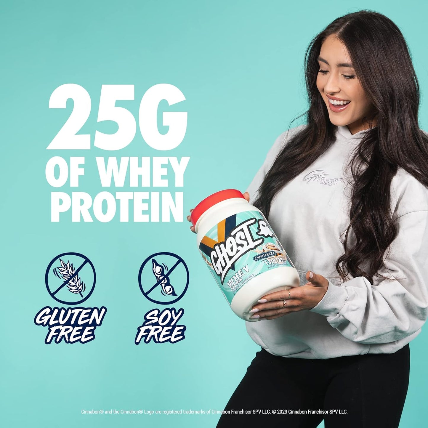 Ghost Cinnabon Whey Protein Powder 907 g