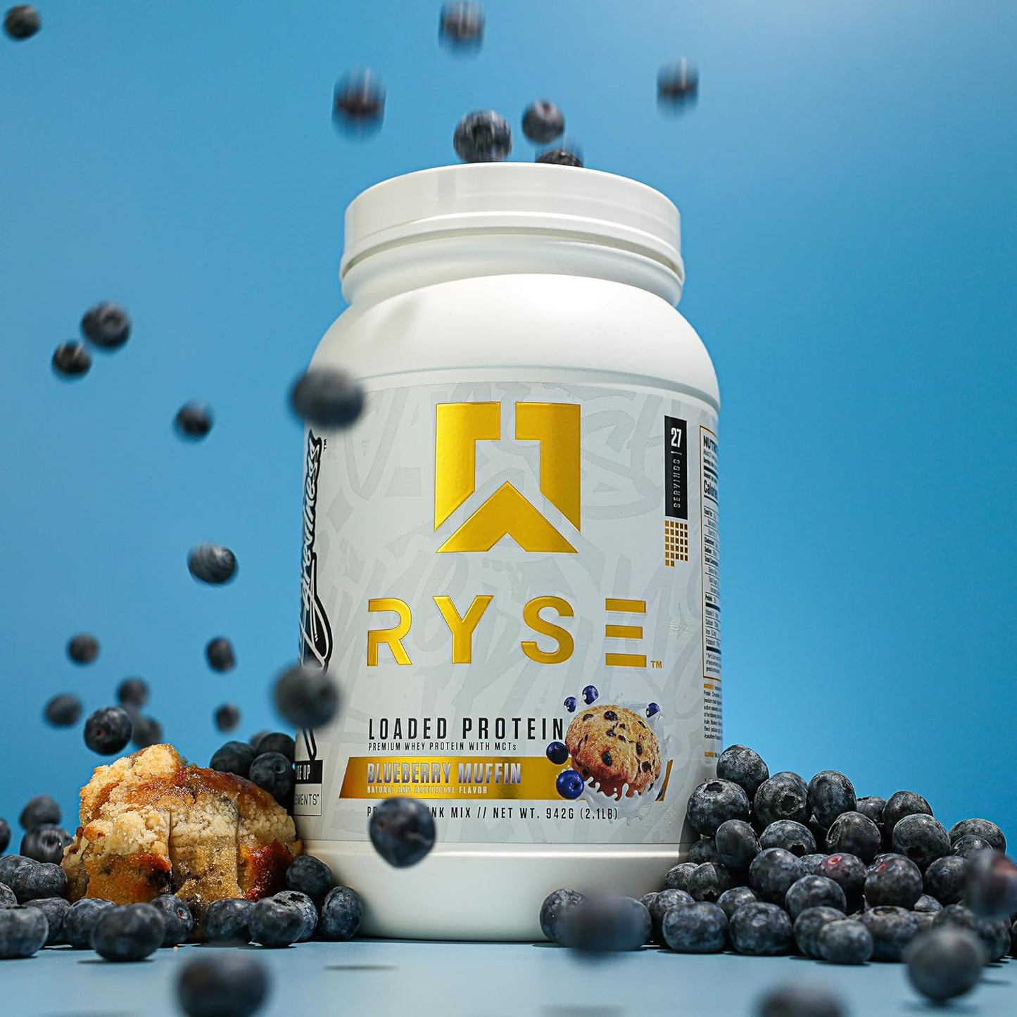 Ryse Blueberry Muffin Loaded Protein Powder 1.8 kg