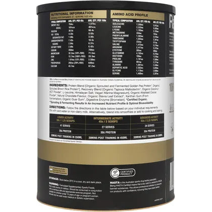 Amazonia RawFit Plant Protein Perform & Recover Rich Chocolate 1.25kg
