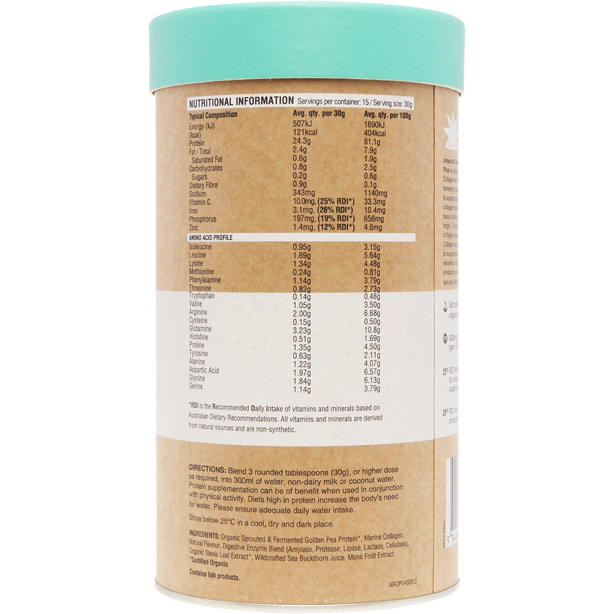 Raw Protein Collagen Plus Vanilla Maple