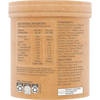 Amazonia Raw Organic Vitamin C Passionfruit 100g