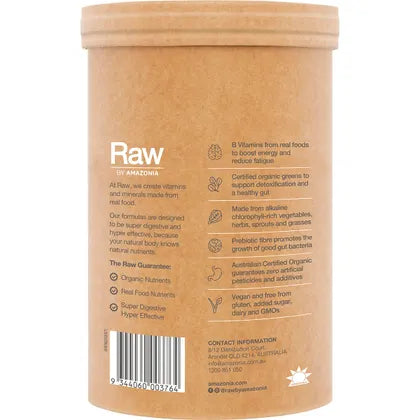 Amazonia Raw Organic Greens Vanilla Mint 500g