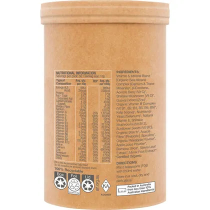 Amazonia Raw Organic Multivitamin Pineapple 500g