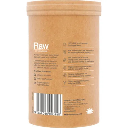 Amazonia Raw Organic Iron Apple Blackcurrant 200g
