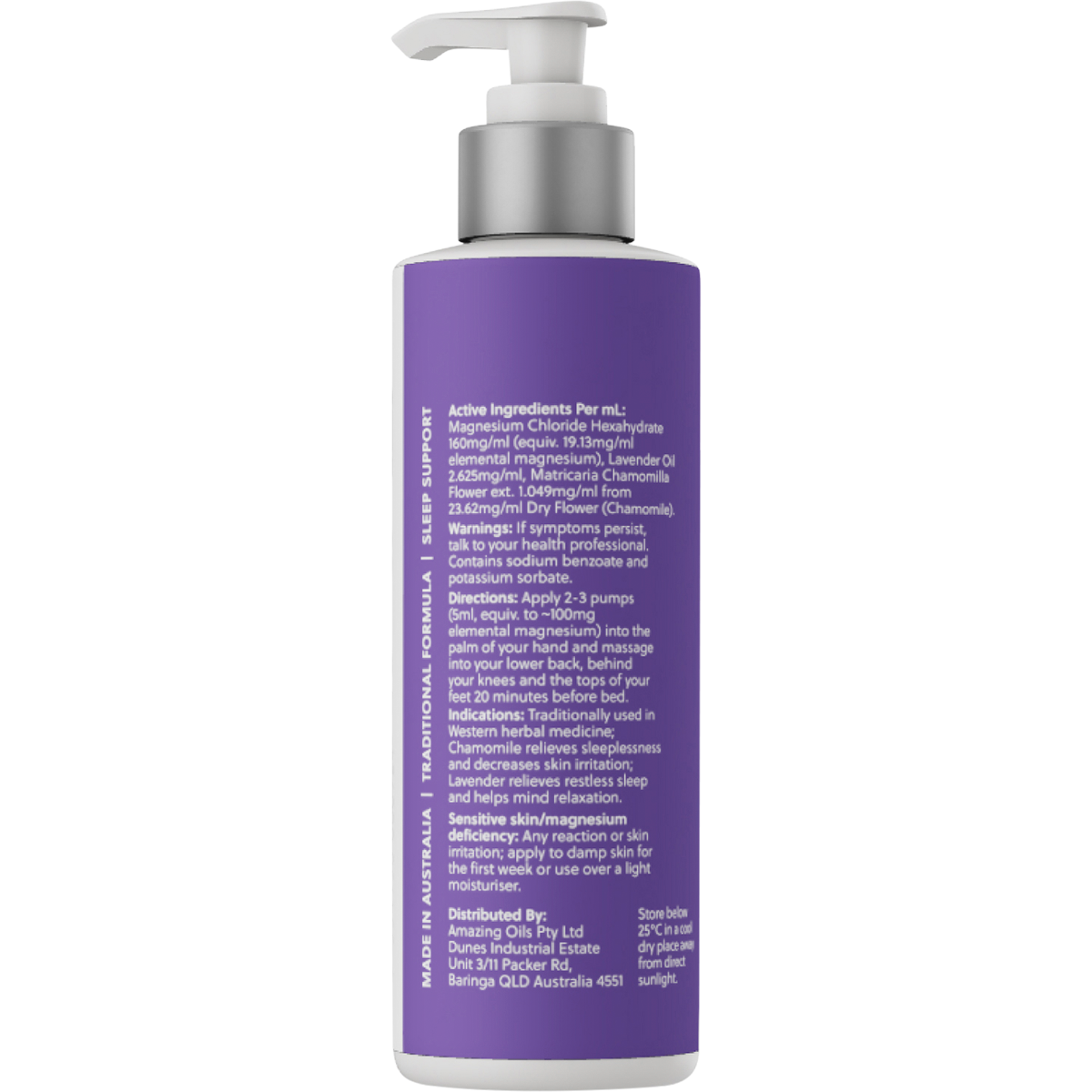 Magnesium Sleep Lotion with Lavender & Chamomile