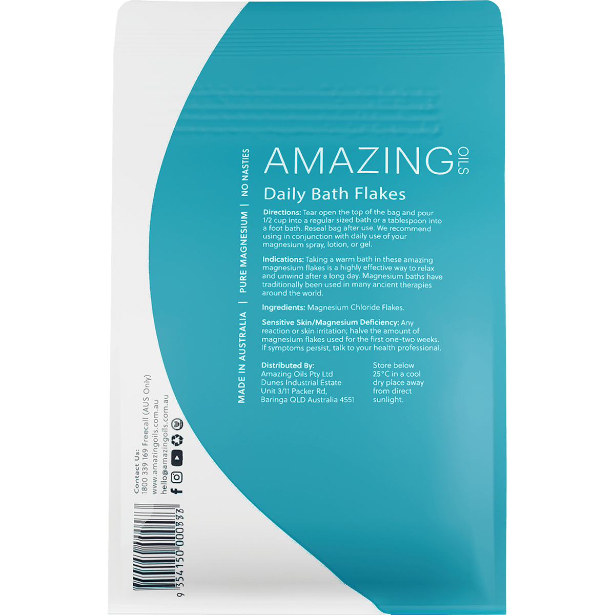 Magnesium Daily Bath Flakes Pure Magnesium Chloride