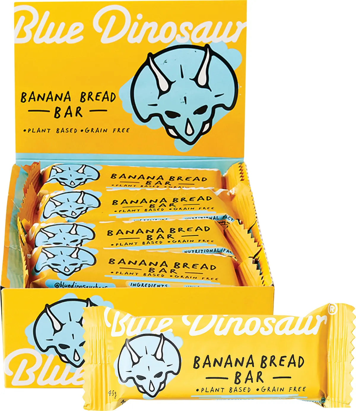 Blue Dinosaur Snack Bar 12x45g