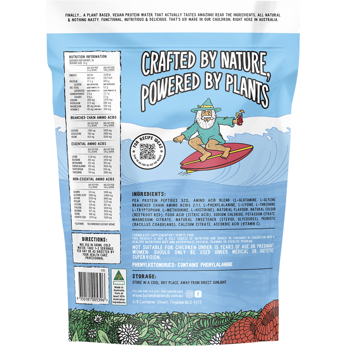 Plant Protein Water Raspberry