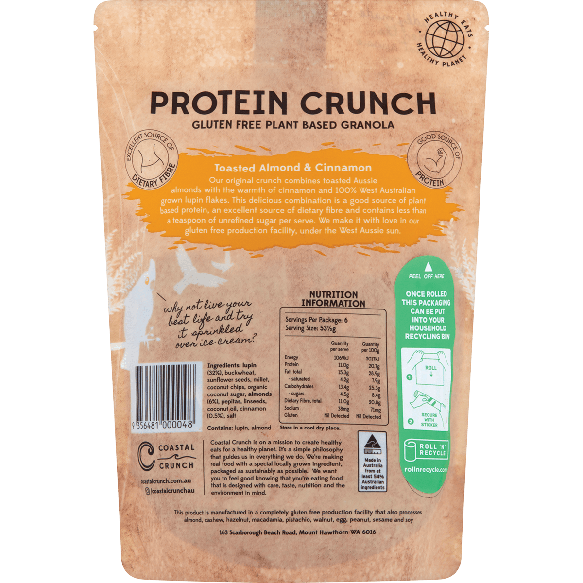 Protein Crunch Granola Toasted Almond & Cinnamon