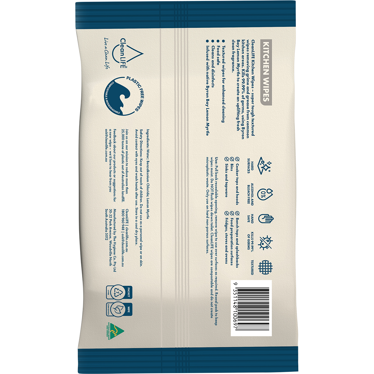 Kitchen Plastic Free Wipes Food Safe