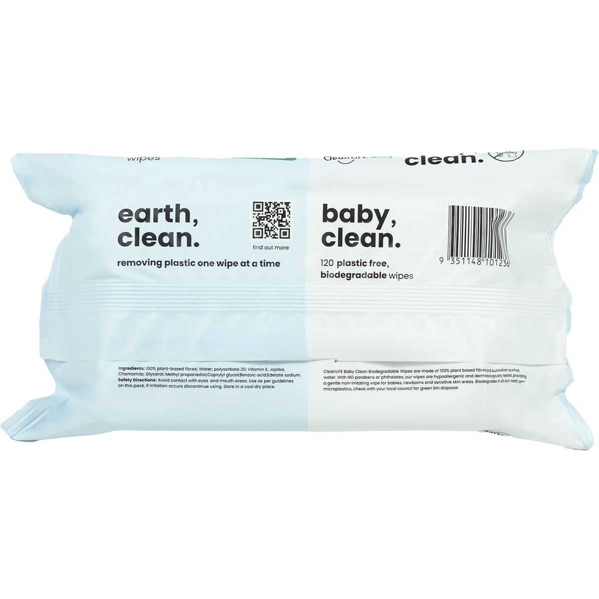 Baby Clean Extra Gentle Plastic Free Wipes