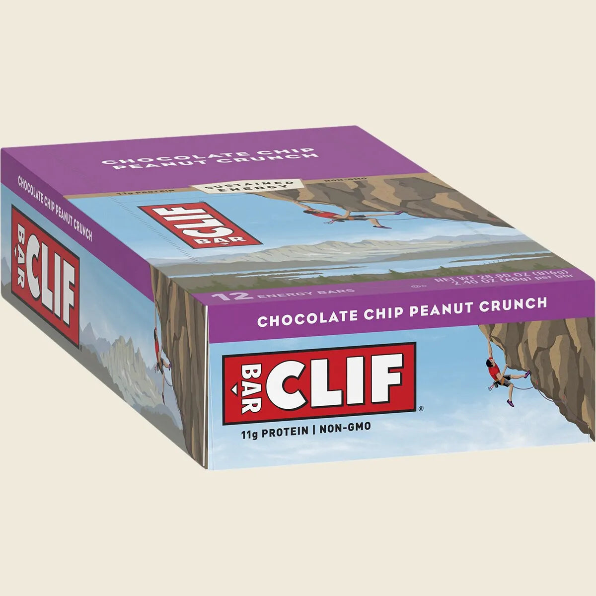 CLIF Energy Bar Chocolate Chip Peanut Crunch 12x68g