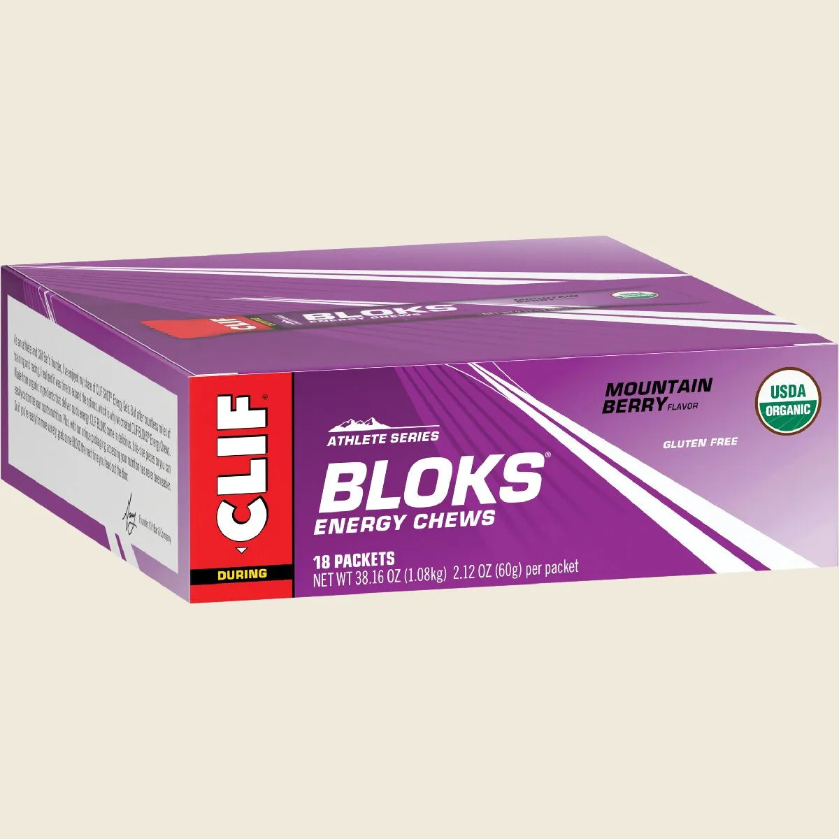 CLIF Bloks Energy Chews Mountain Berry 18x60g