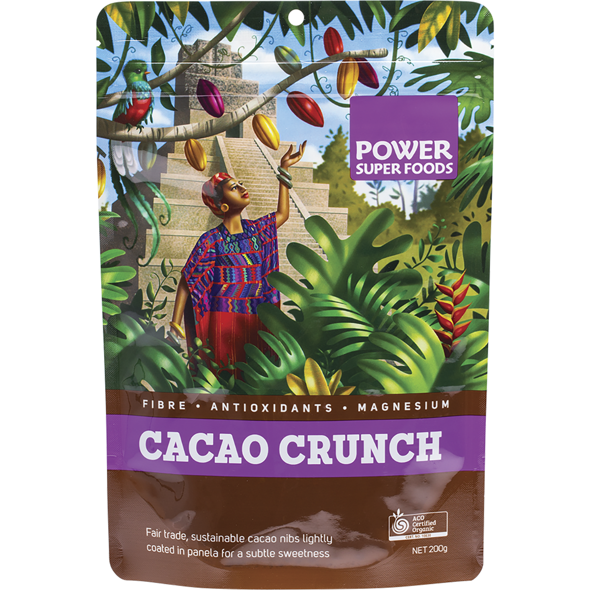 Cacao Crunch Nibs Raw Certified Organic