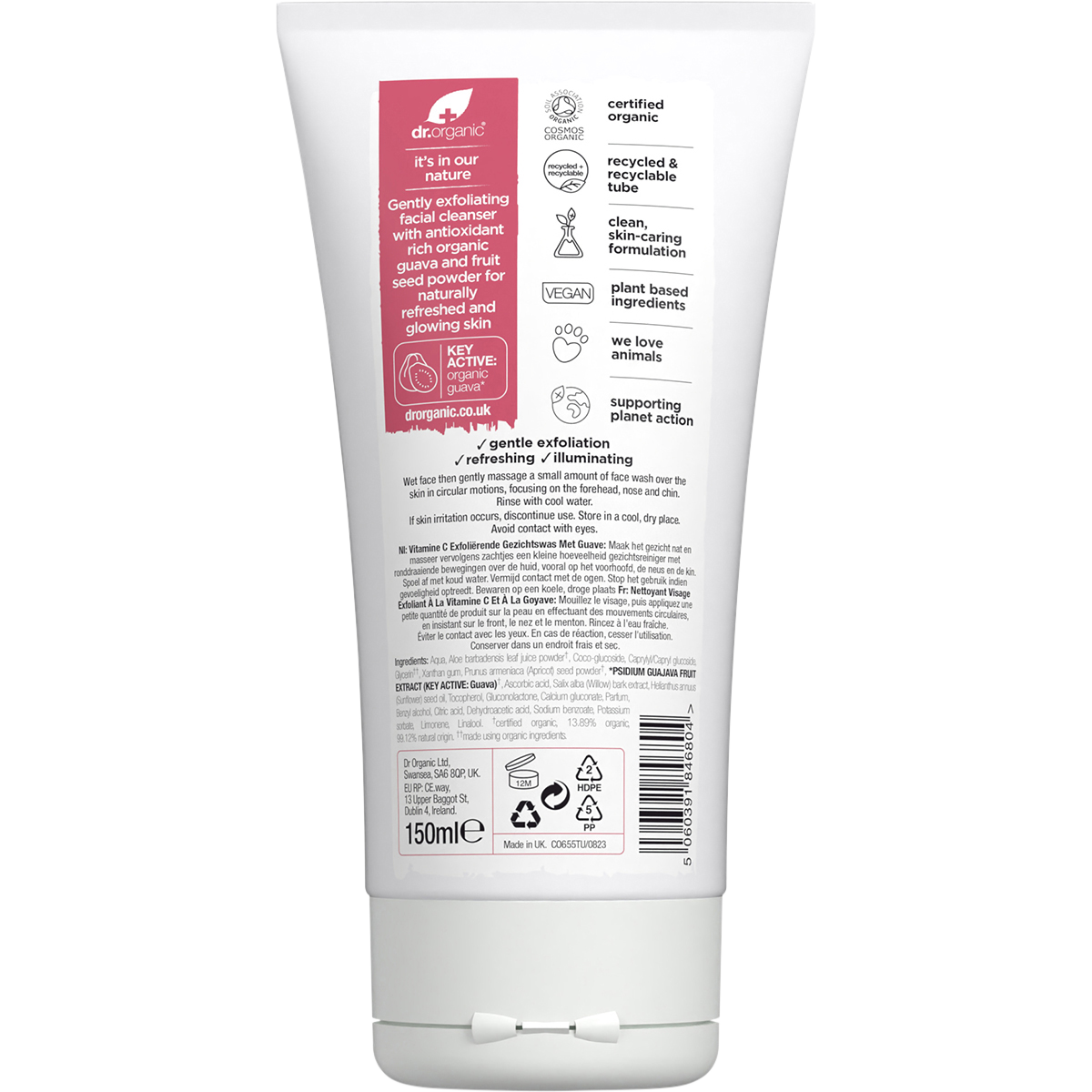 Exfoliating Face Wash Organic Guava