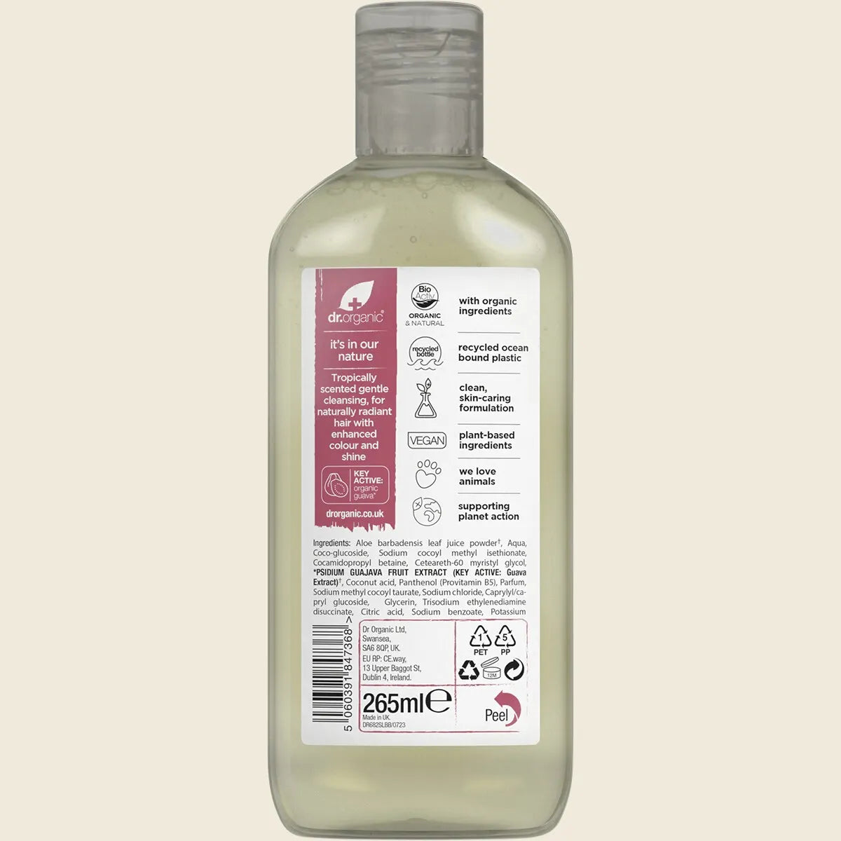 Dr. Organic Shampoo Vitamin C with Guava 265ml