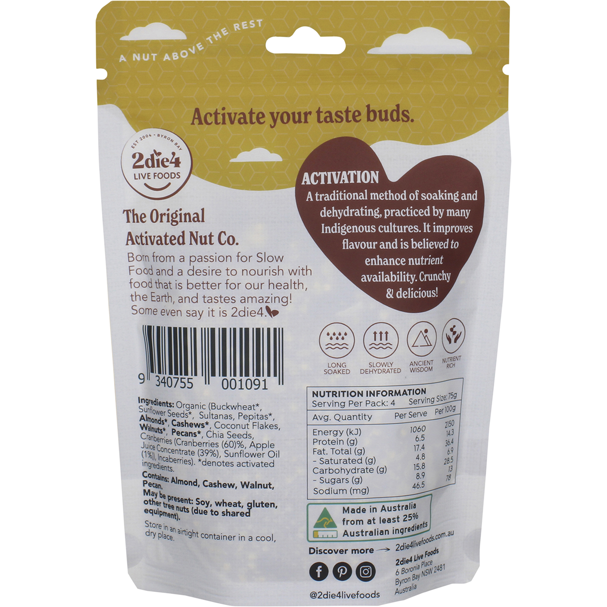 Organic Activated Paleo Muesli