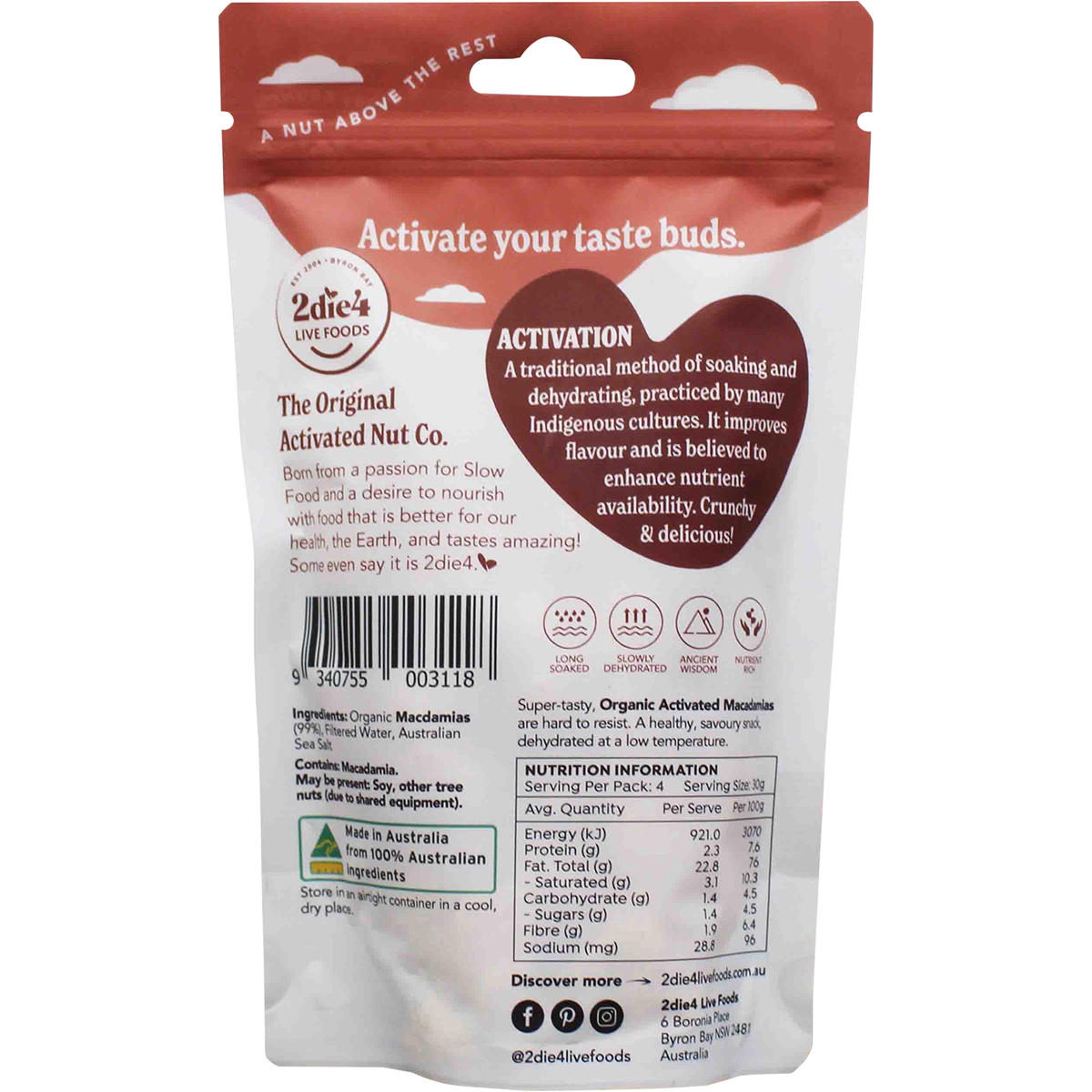 Organic Activated Macadamias