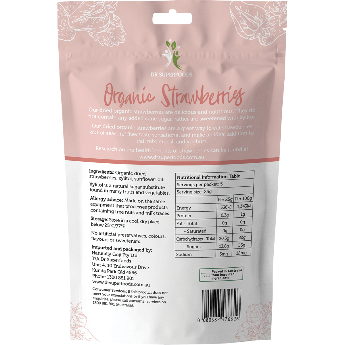 Dried Strawberries Organic