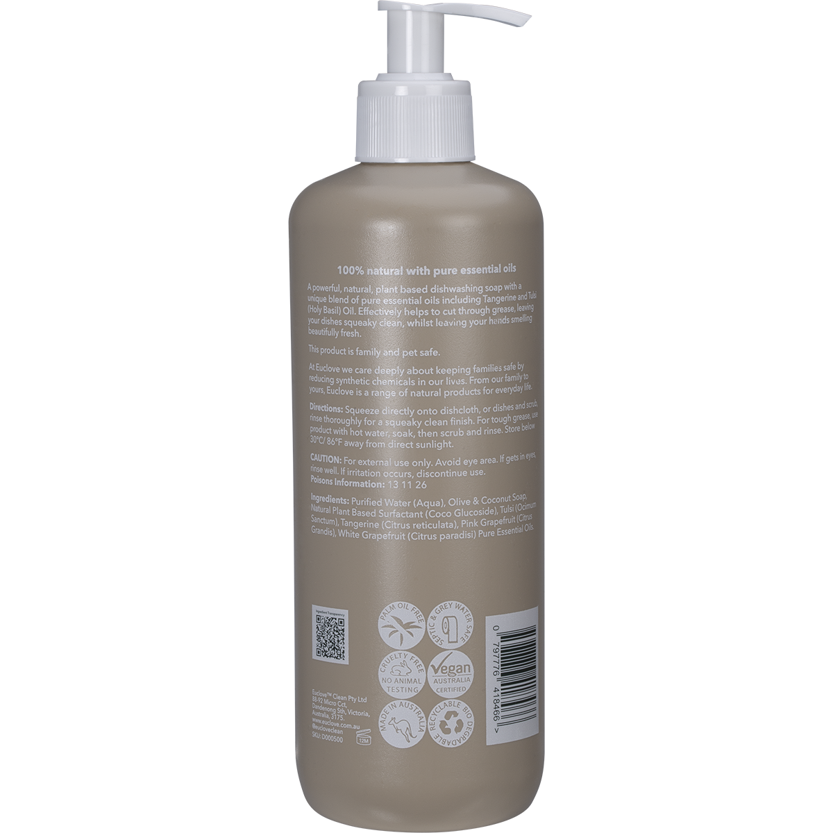 Dish Soap Tangerine & Tulsi