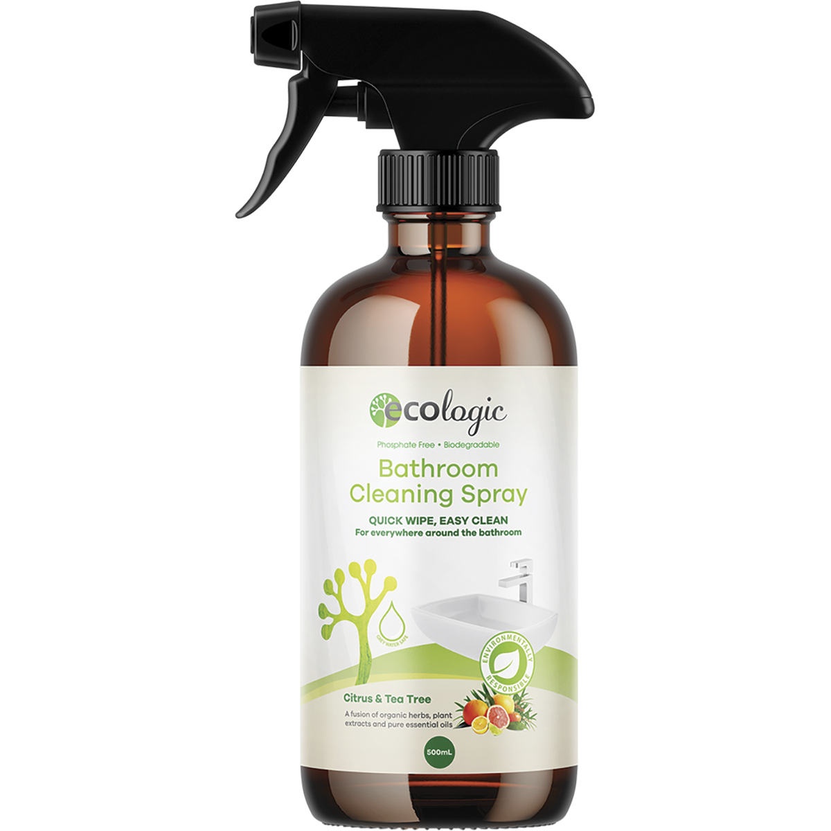 Bathroom Cleaning Spray Citrus & Tea Tree