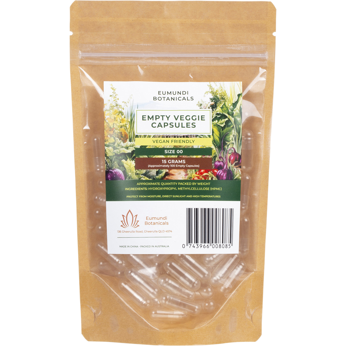 Empty Veggie Capsules Size 00