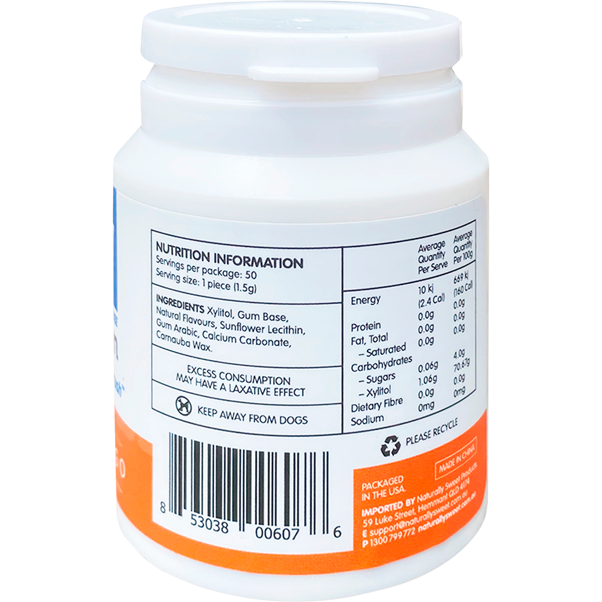 Xylitol Chewing Gum Orange-Mango