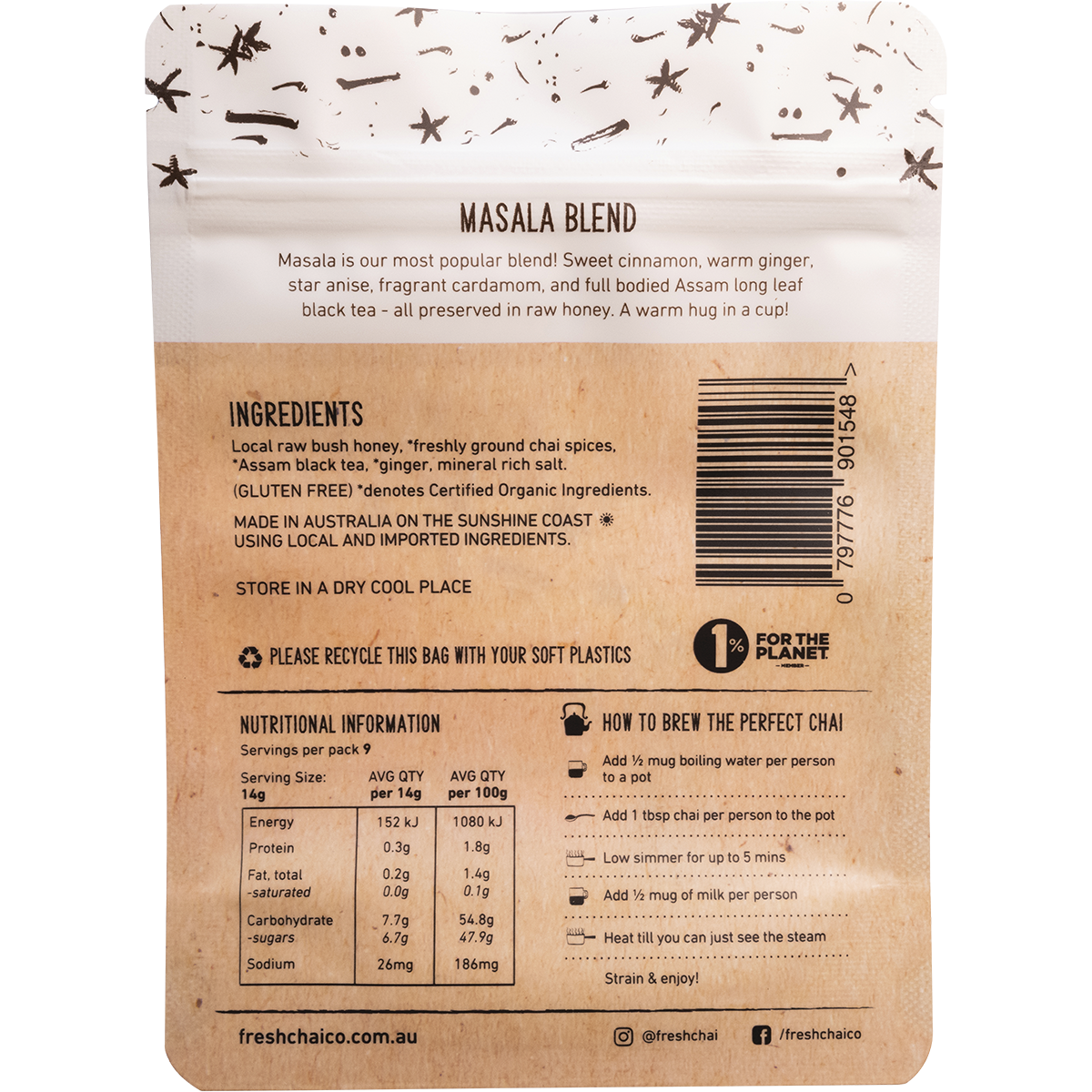 Masala Blend Fresh Sticky Chai