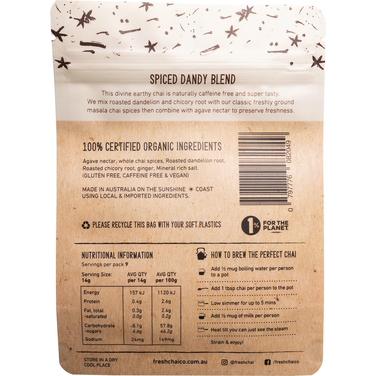 Spiced Dandy Blend Fresh Sticky Chai