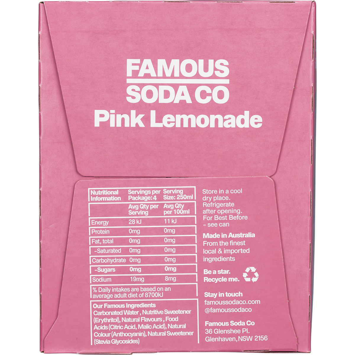 Zero Sugar Soda Pink Lemonade