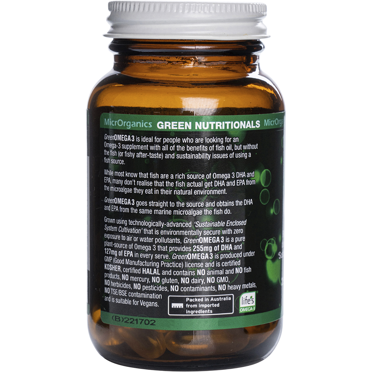 Green Omega3 255mg + 127mg