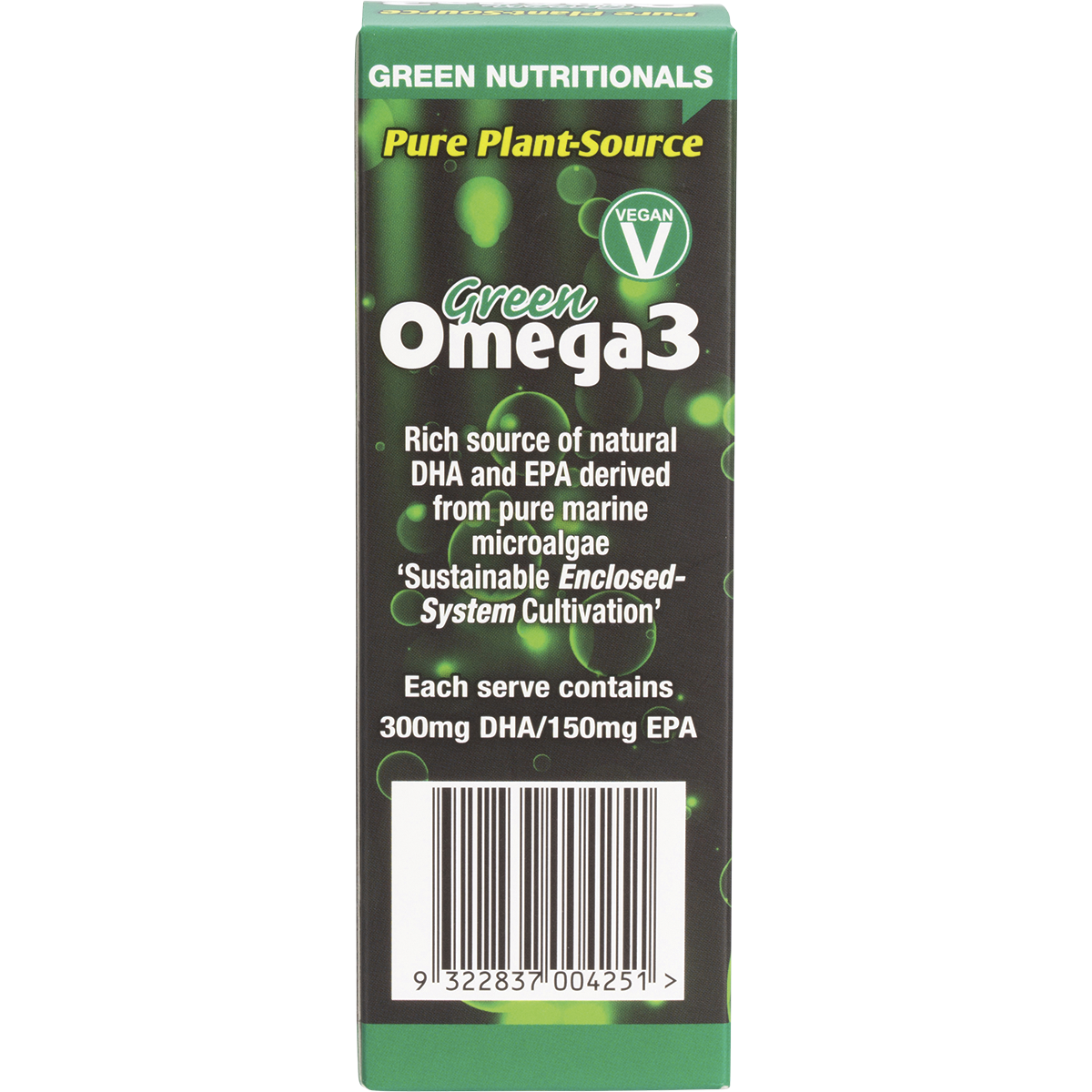 Green Omega3 Vegan Drops 300mg DHA+150mg EPA
