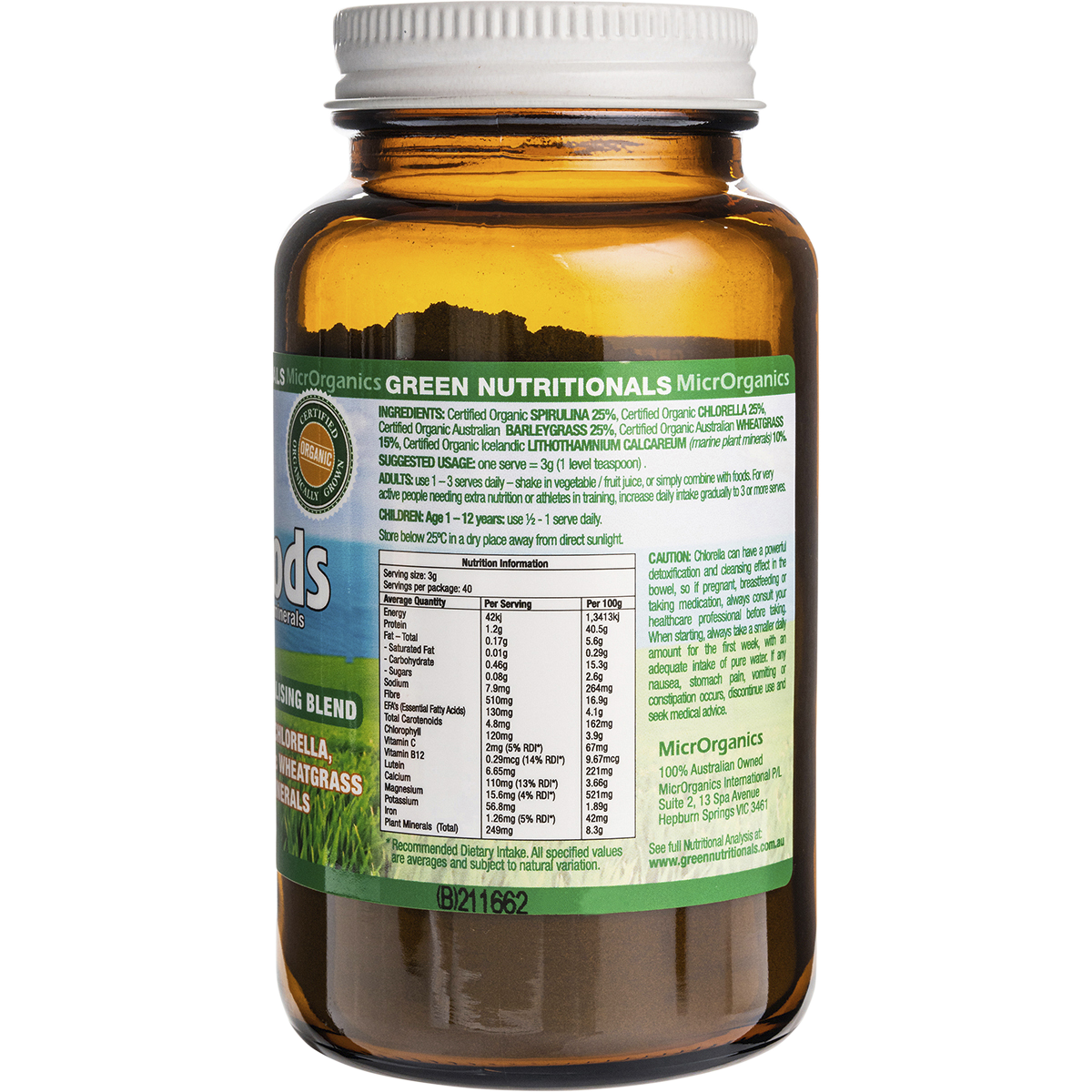 Organic Green Superfoods Powder