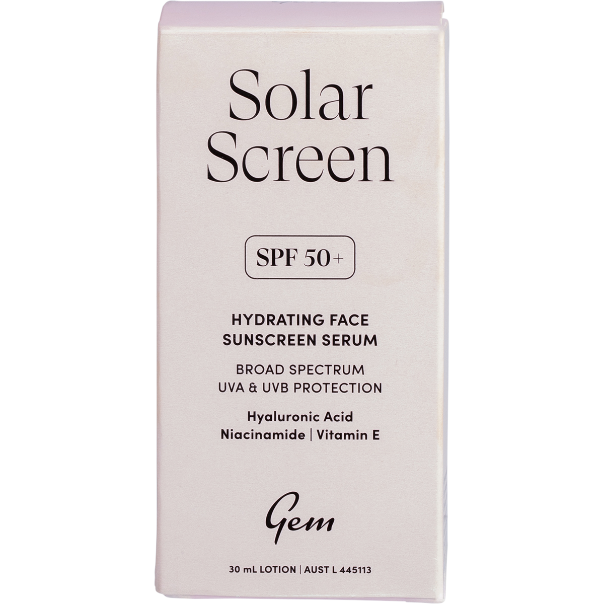 Solar Screen SPF50+ Hydrating Face Sunscreen Serum