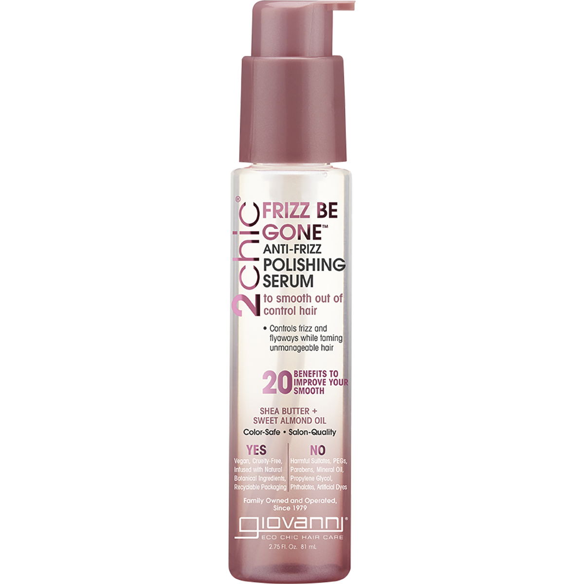 Anti-Frizz Serum 2chic Frizz Be Gone Frizzy Hair