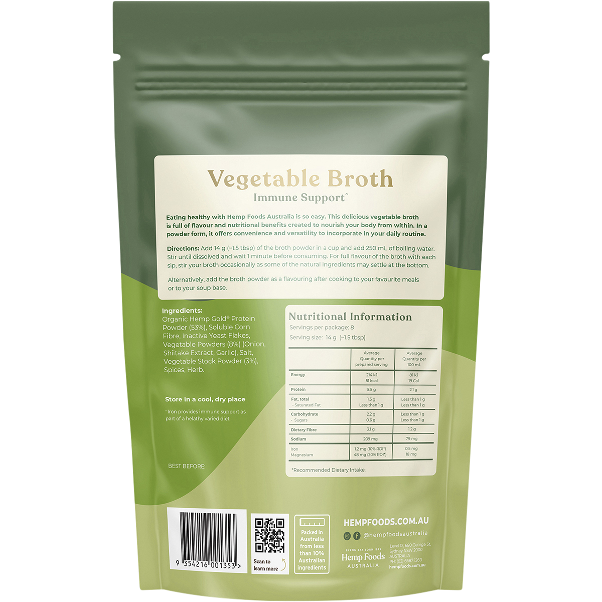 Vegetable Broth Immunity Support