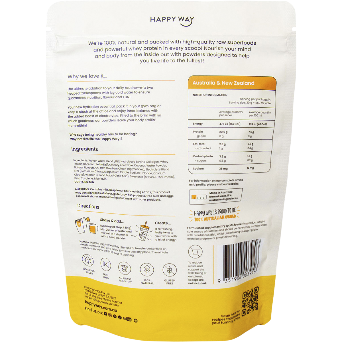 Whey Protein Water Tropical Crush