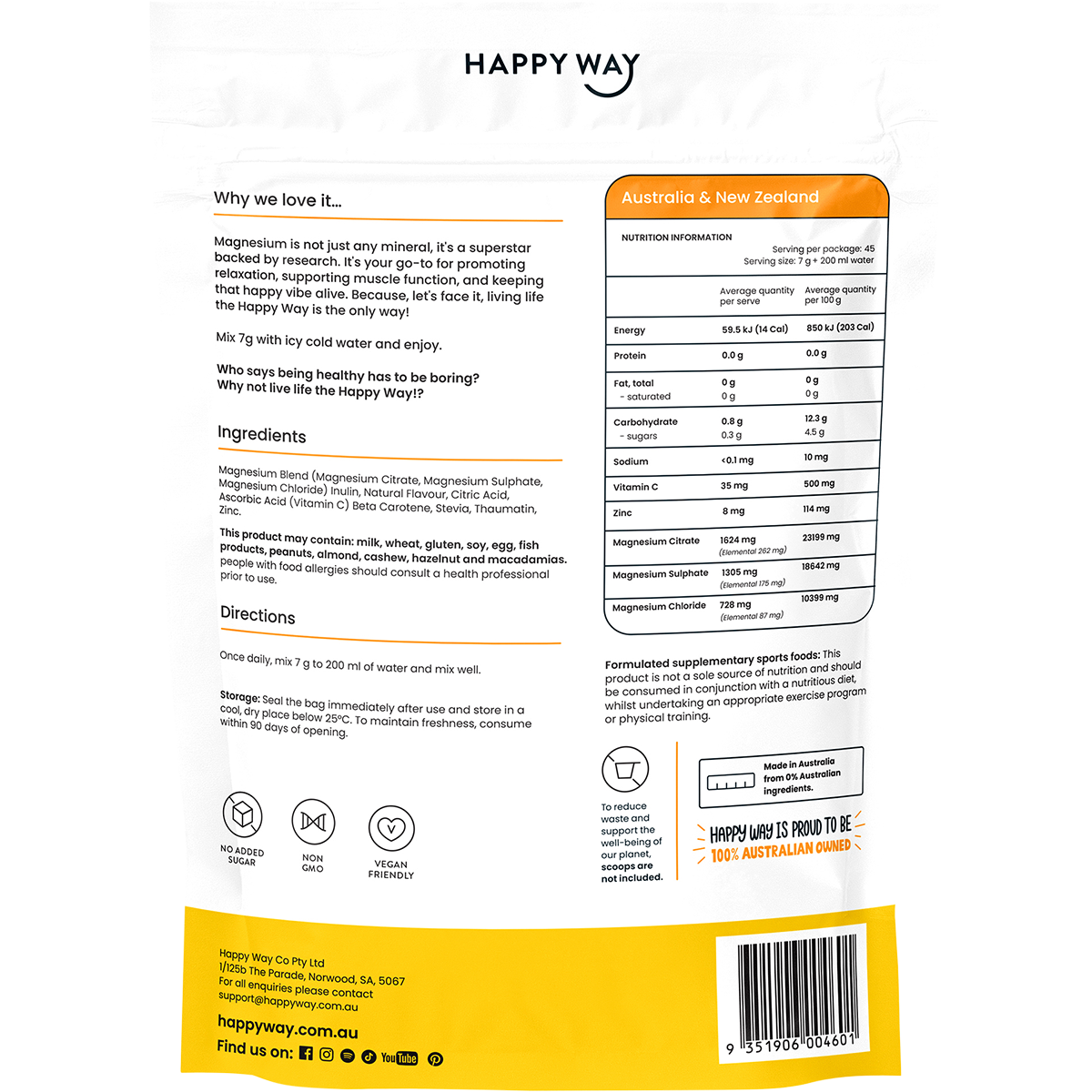 Magnesium Powder Tropical