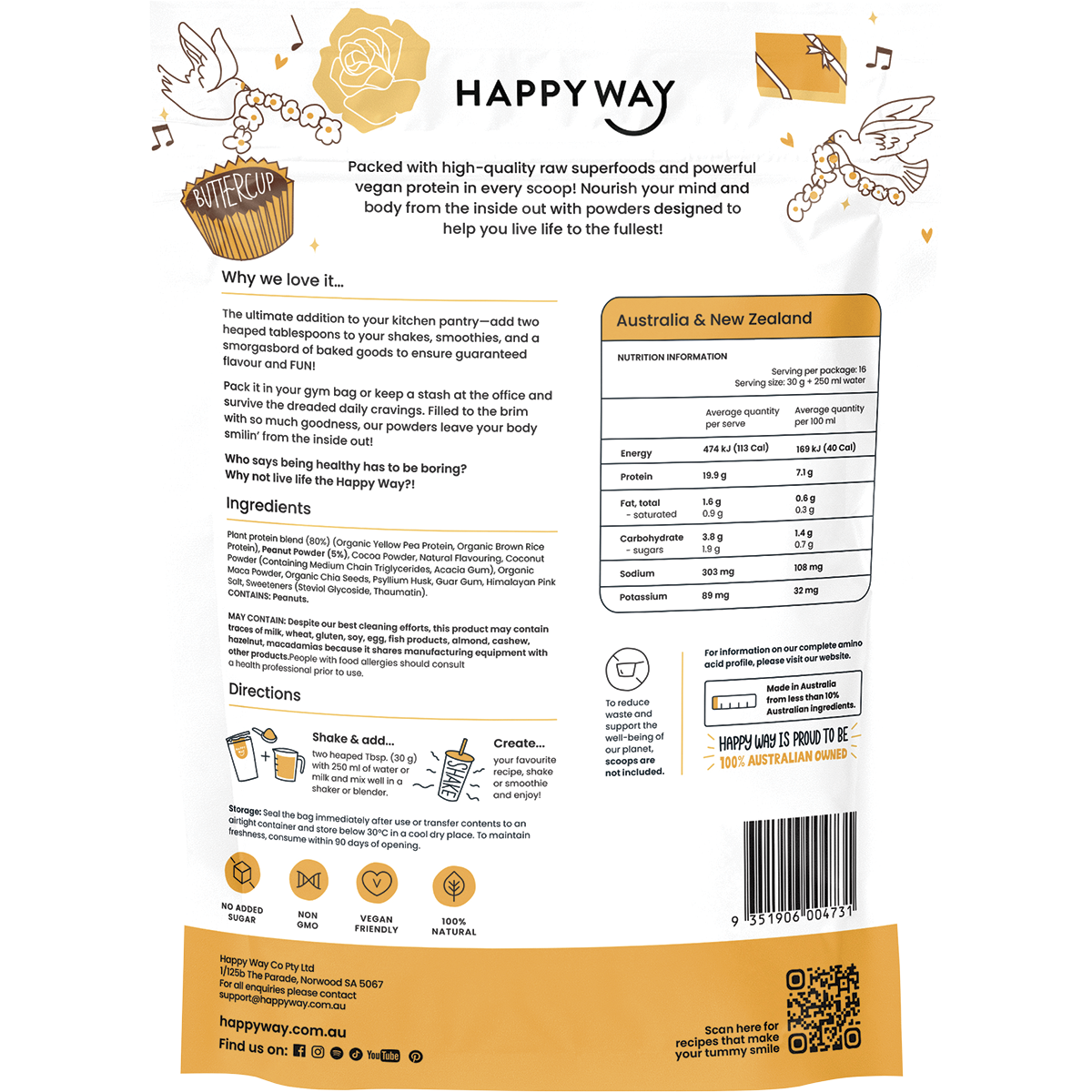 Vegan Protein Powder Choc Peanut Butter