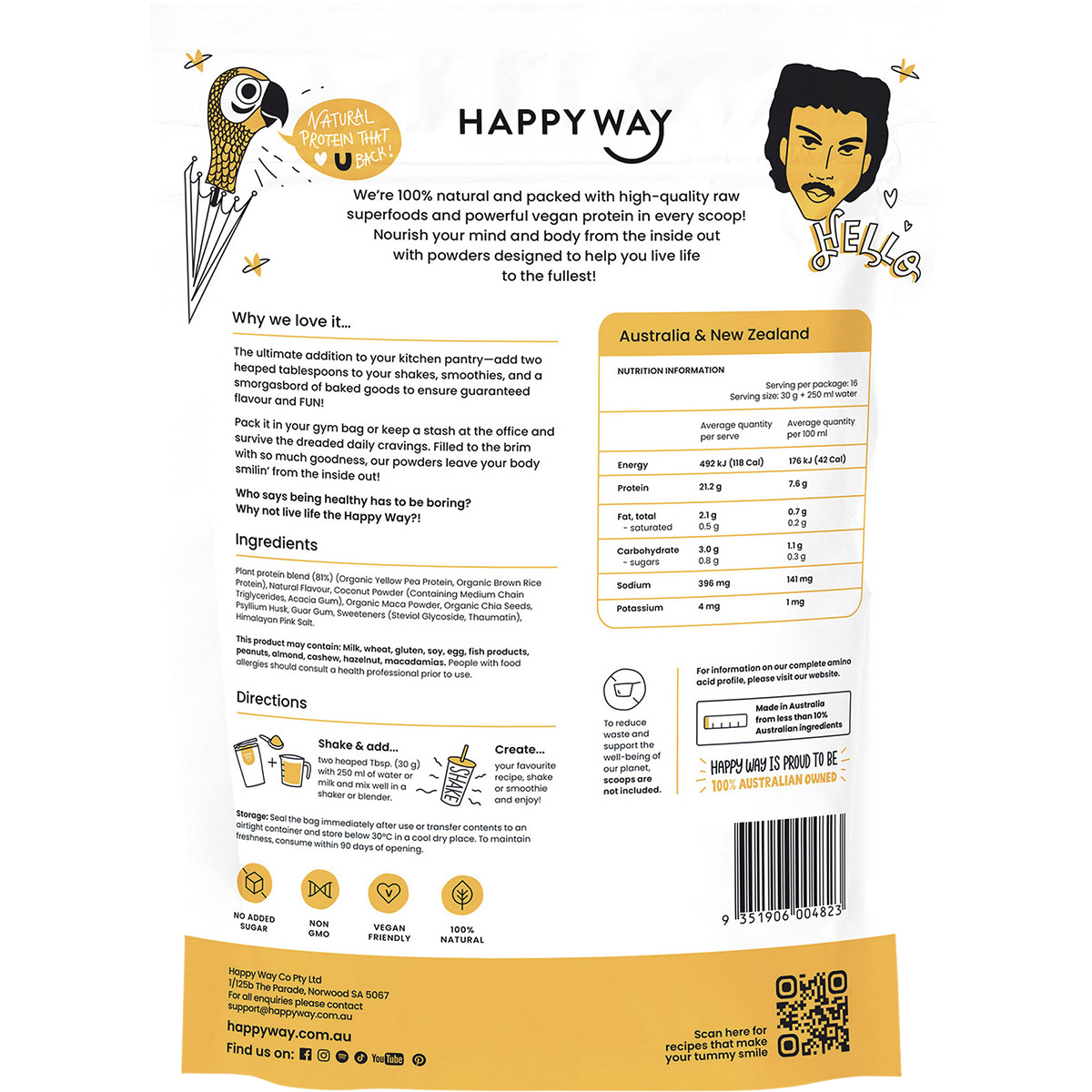 Vegan Protein Powder Salted Caramel