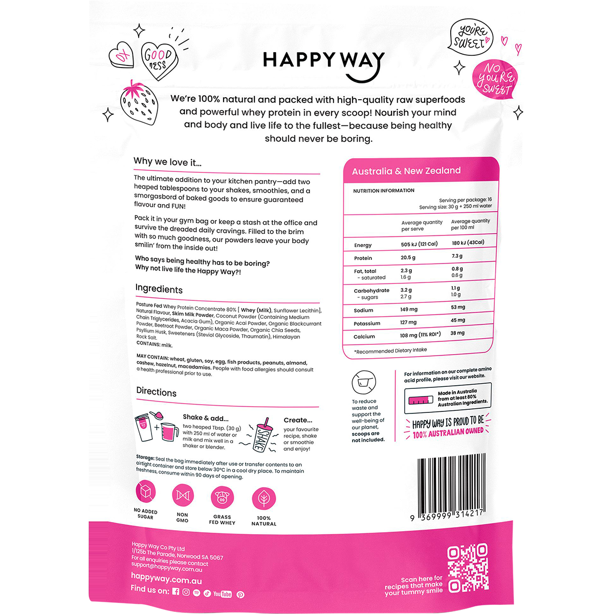 Whey Protein Powder Berry