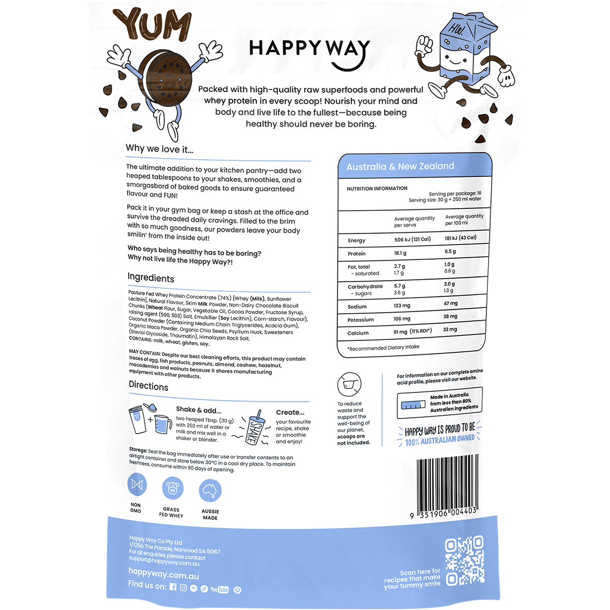 Whey Protein Powder Cookies & Cream