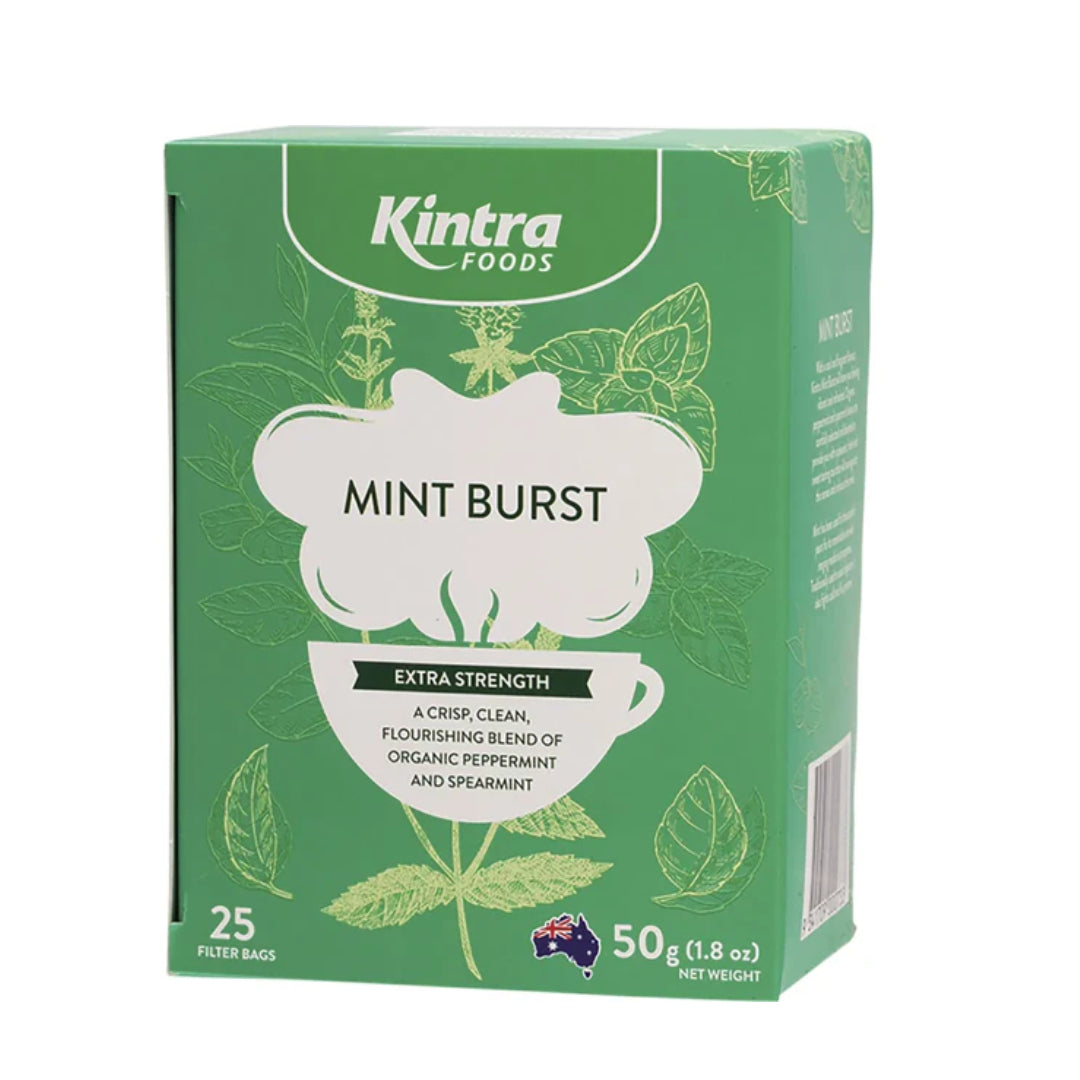 KINTRA FOODS Herbal Tea Bags Mint Burst 25pk