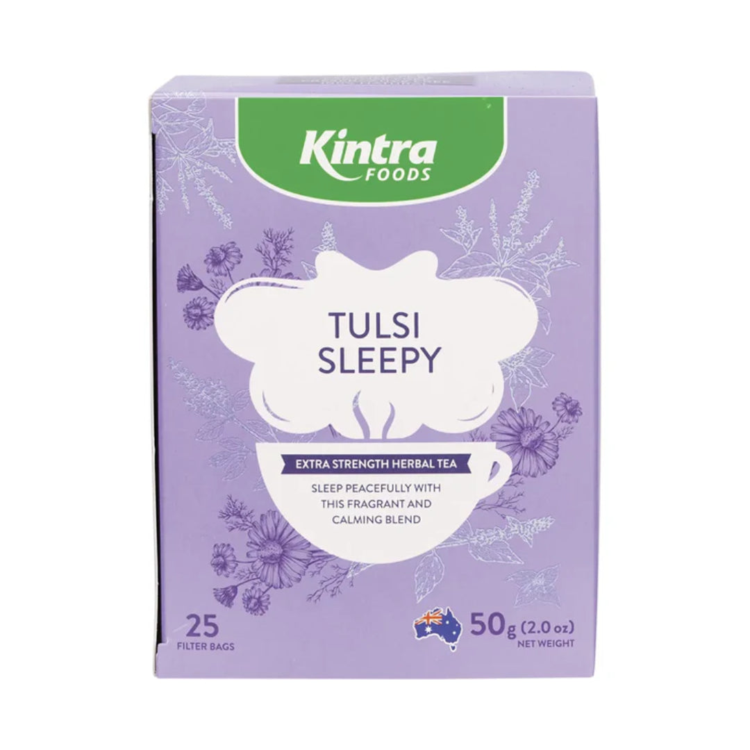 KINTRA FOODS Herbal Tea Bags Tulsi Sleepy 25pk