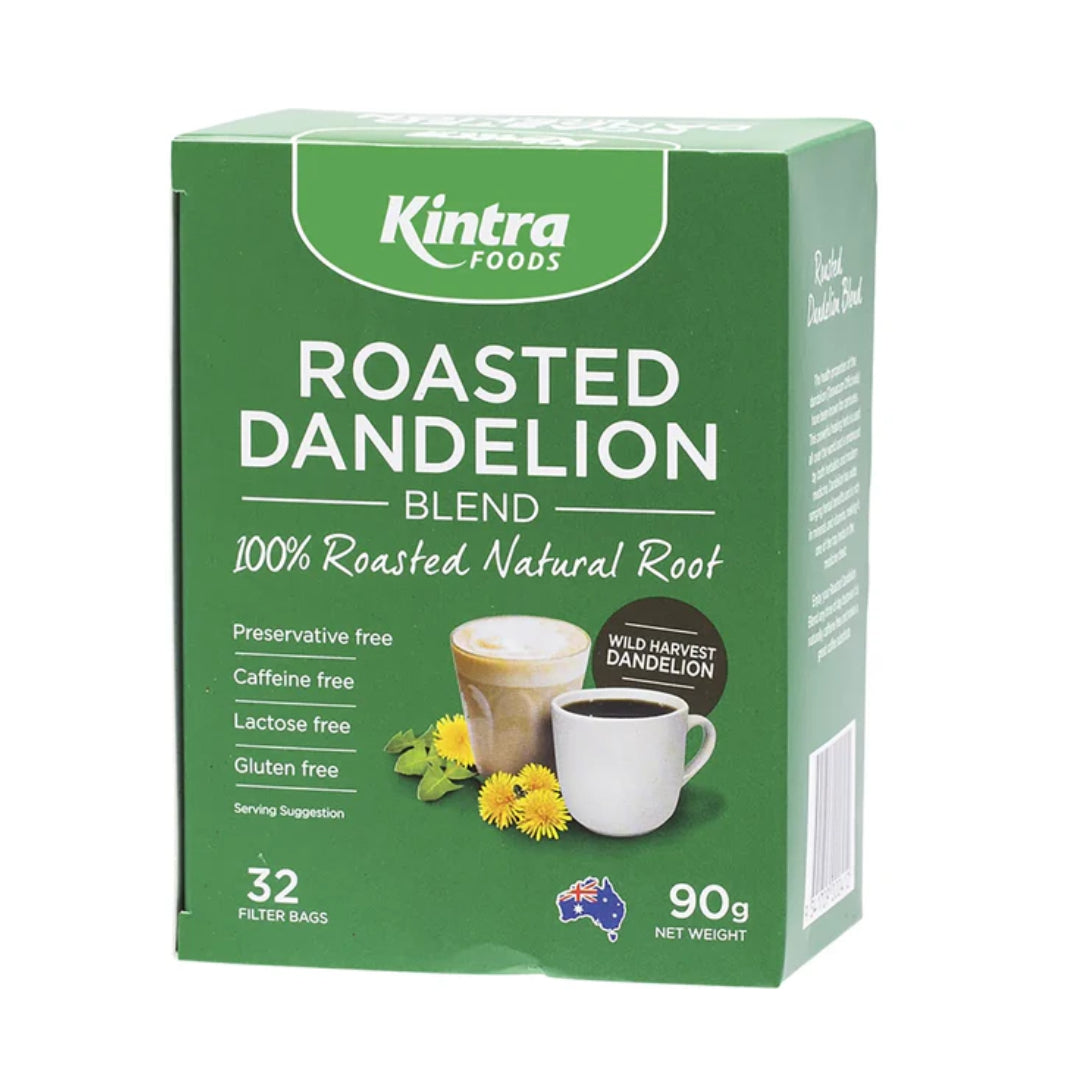 KINTRA FOODS Roasted Dandelion Blend Tea Bags 32pk