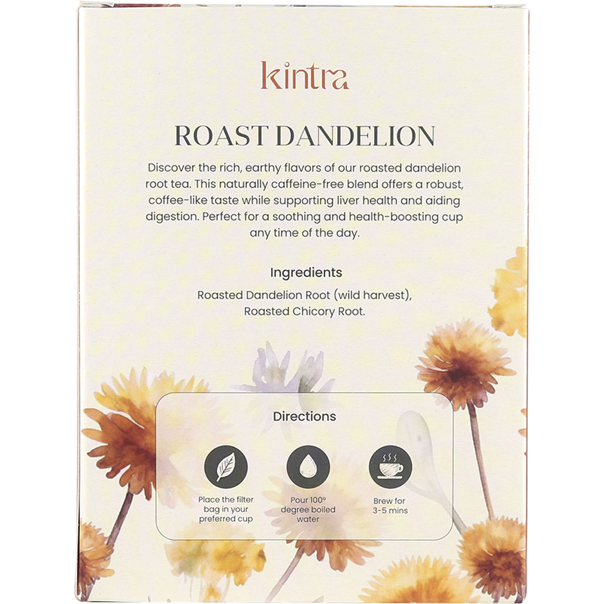 Roast Dandelion Tea Bags
