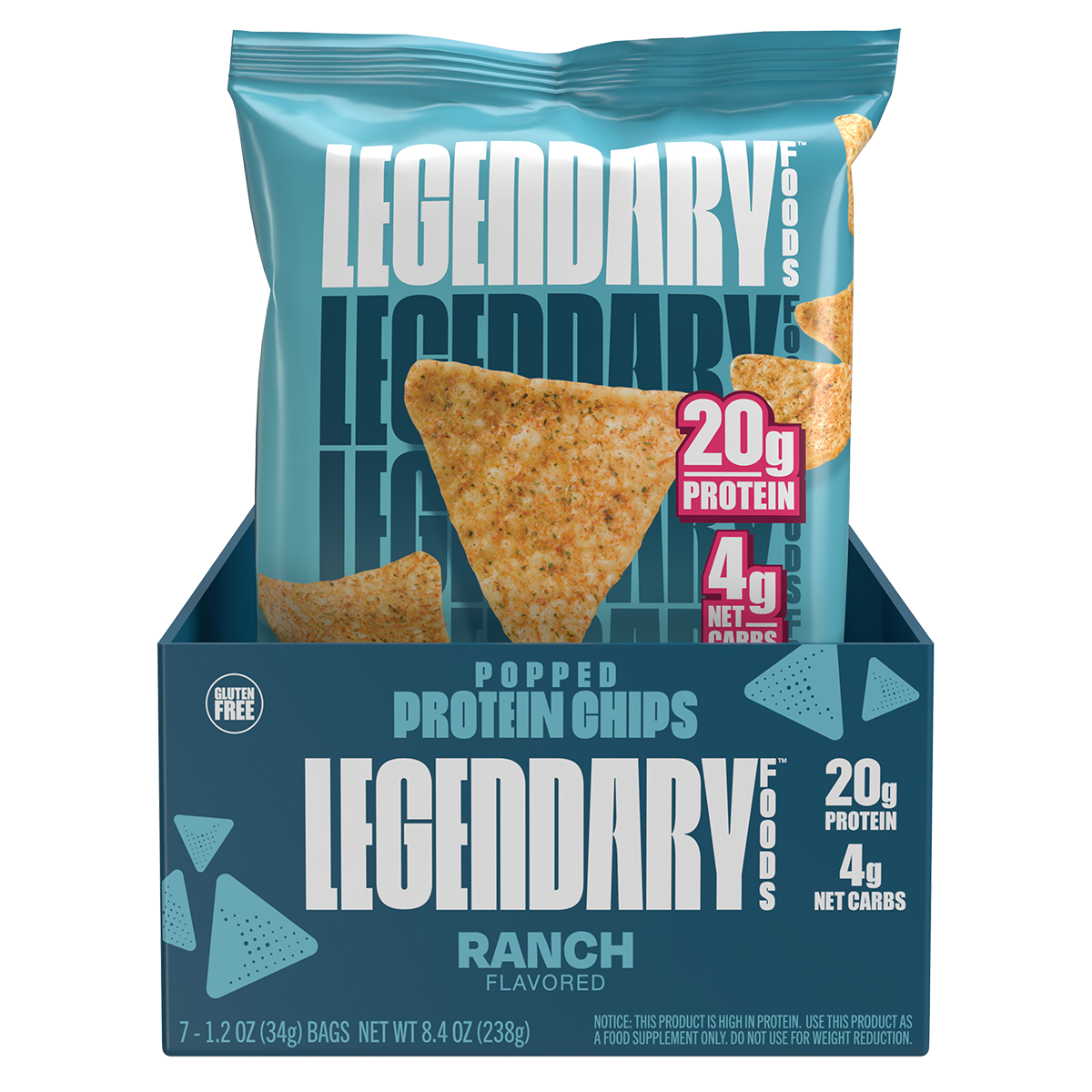 Legendary Foods Popped Protein Chips